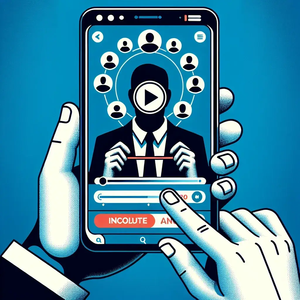 "Person using Instagram Story Viewer tool on smartphone to anonymously view Instagram stories"