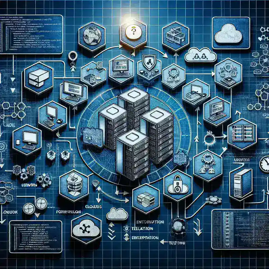 "Infographic illustrating comprehensive automated security audit solutions in DevOps environments, highlighting key implementation strategies and best practices for enhanced security measures."