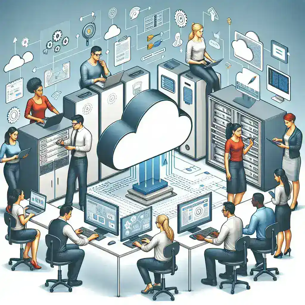 "Ilustrasi alat dan perangkat lunak untuk pengelolaan sumber daya cloud secara efisien dalam panduan lengkap."