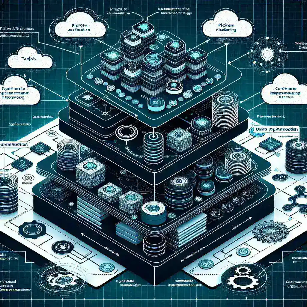 "Platform Monitoring untuk Arsitektur Mesh: Ilustrasi diagram arsitektur mesh dengan alat pemantauan, menyoroti implementasi dan best practices dalam pengelolaan sistem terdistribusi."